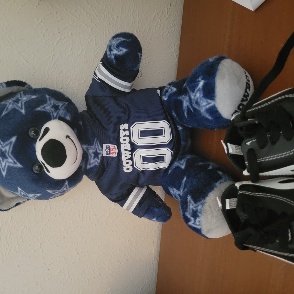 Dallas Cowboys Blue Star Pattern Teddy Bear : Build A Bear